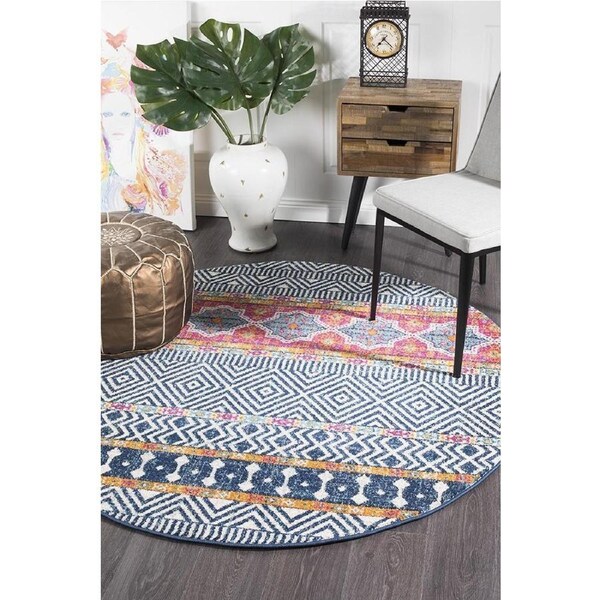 Rug Culture Multi Boho Durable Round Rug 240X240CM