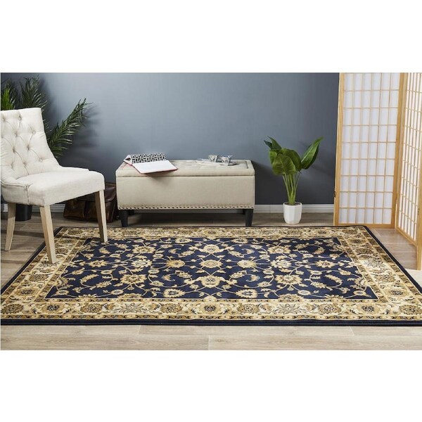 Rug Culture Sydney 1 Navy Ivory Rug 290X200CM