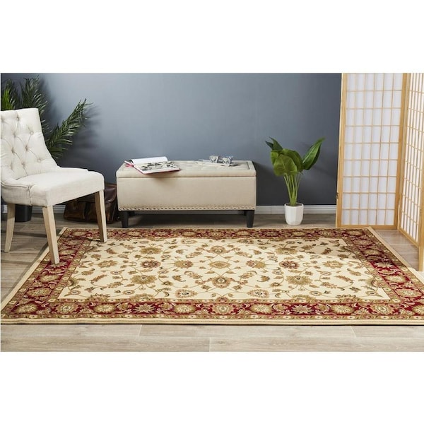 Rug Culture Sydney 1 Ivory Red Rug 330X240CM