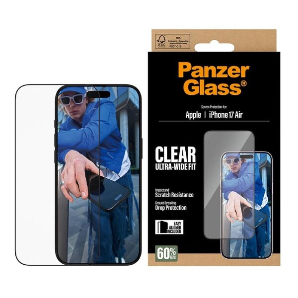 PanzerGlass UltraWide Fit Screen Protector for iPhone Air