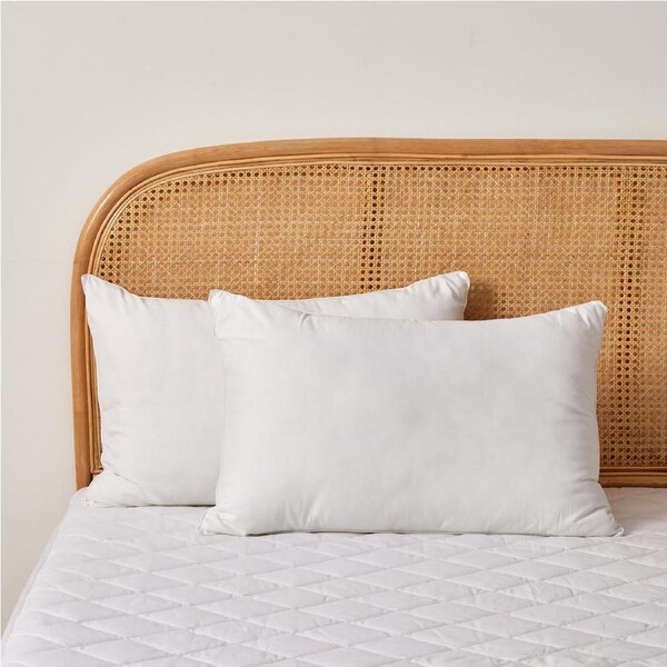 Dreamaker Cotton Cover Down Alternative Pillow Twin Pack - Standard