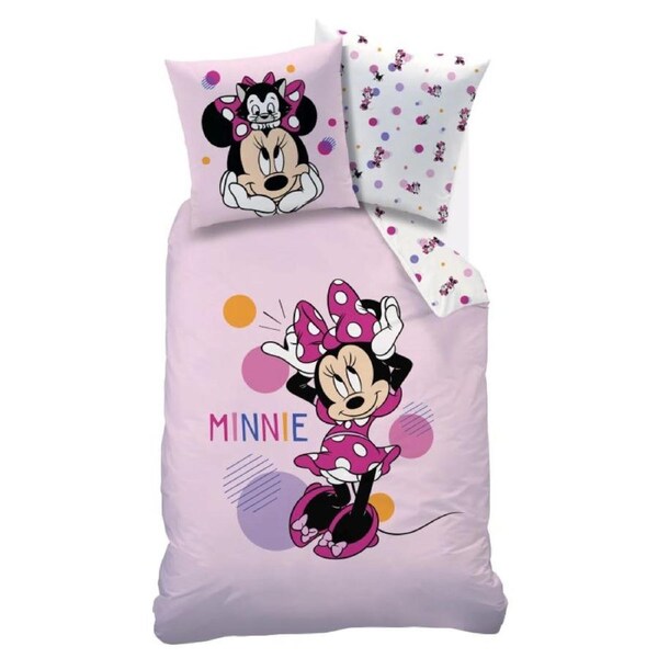Disney Minnie Mouse Figaro Cotton Quilt Cover Set - Single Bed Size
