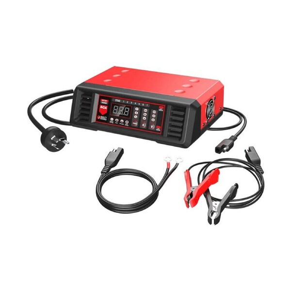 SCA 611234 6-12V, 2-8-15 Amp Battery Charger