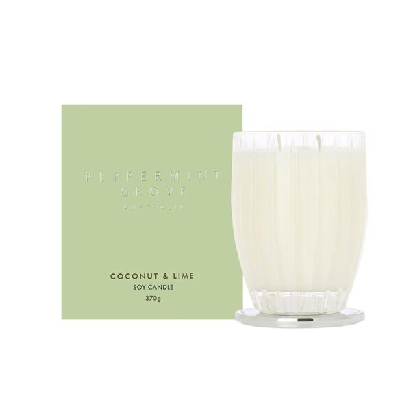 Peppermint Grove Australia Coconut & Lime - Large Soy Candle 370g