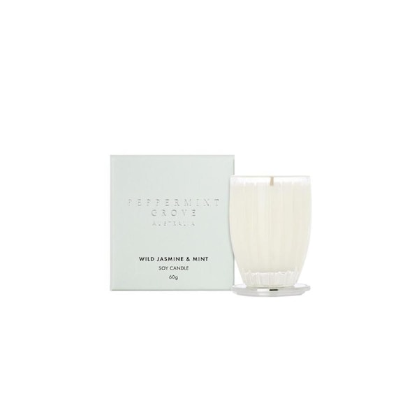 Peppermint Grove Australia Wild Jasmine & Mint- Small Soy Candle 60g