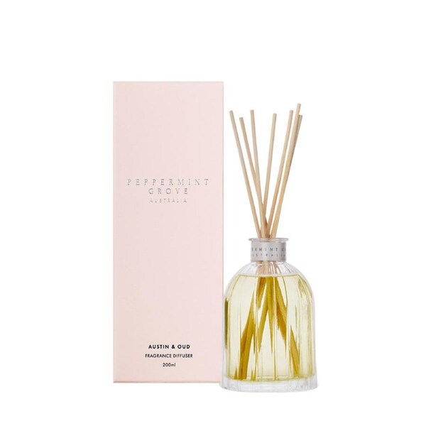 Peppermint Grove Australia Austin & Oud - Medium Fragrance Diffuser 200ml