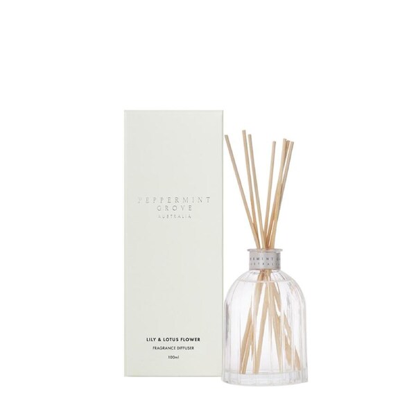Peppermint Grove Australia Lily & Lotus Flower - Mini Fragrance Diffuser 100ml