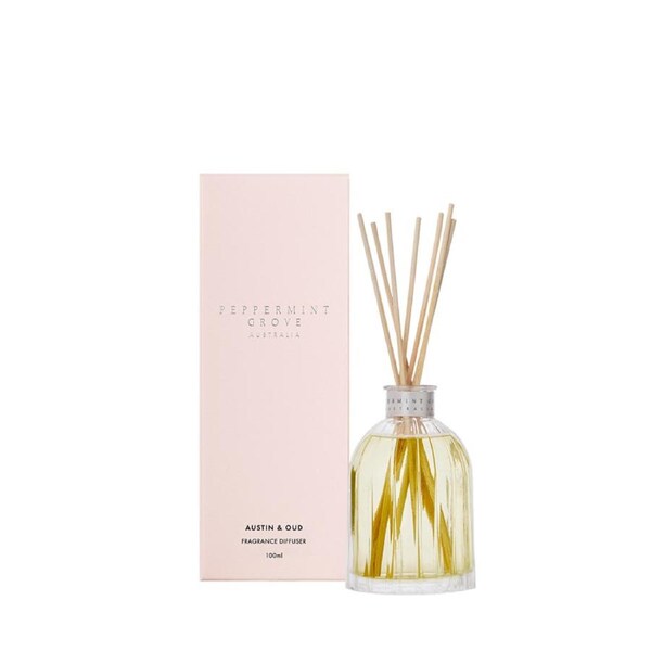 Peppermint Grove Australia Austin & Oud - Mini Fragrance Diffuser 100ml