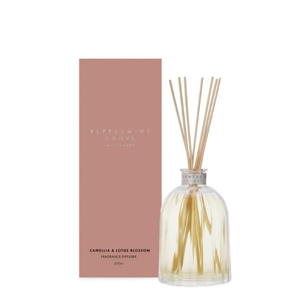 Peppermint Grove Australia Camellia & Lotus Blossom - Medium Fragrance Diffuser 200ml