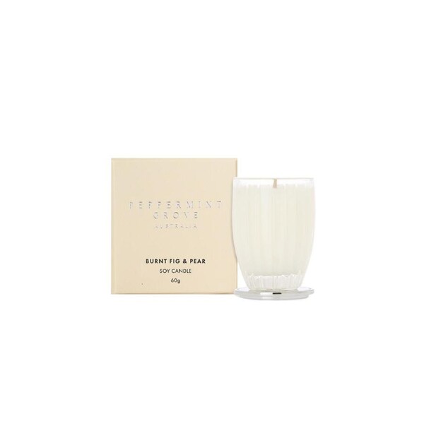 Peppermint Grove Australia Burnt Fig & Pear - Small Soy Candle 60g