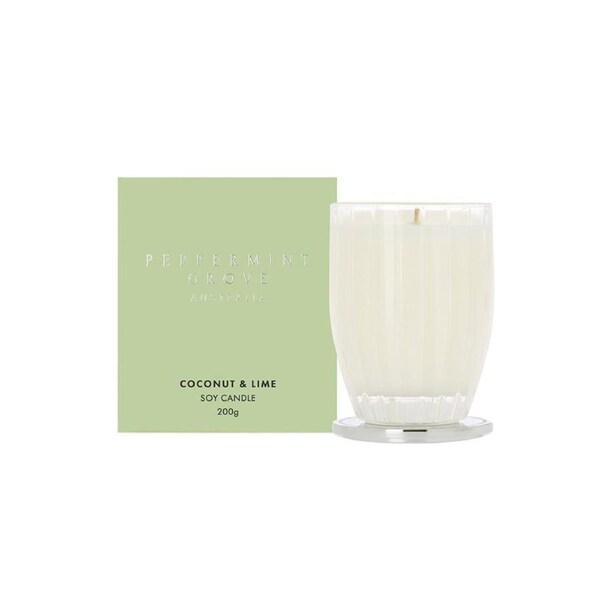 Peppermint Grove Australia Coconut & Lime - Medium Soy Candle 200g