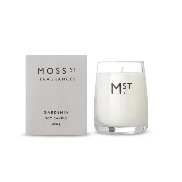 Moss St. Fragrances Gardenia - Large Soy Candle 370g
