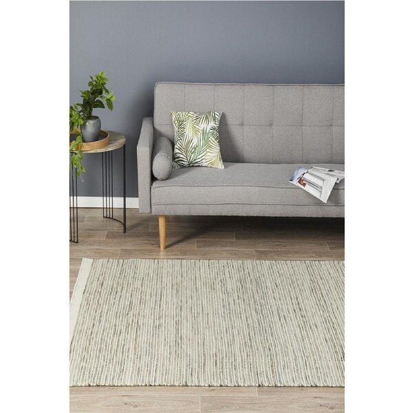 Rug Culture Natural Handmade 60 Count Wool Scandi Flatwoven Rug 320X230CM