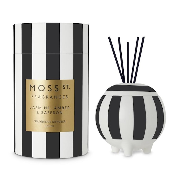 Moss St. Fragrances Jasmine, Amber & Saffron - Large Ceramic Diffuser 350ml
