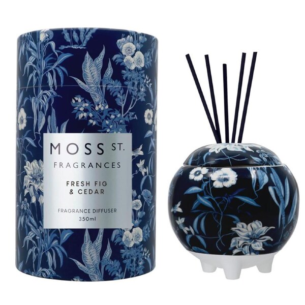 Moss St. Fragrances Fresh Fig & Cedar - Large Ceramic Diffuser 350ml