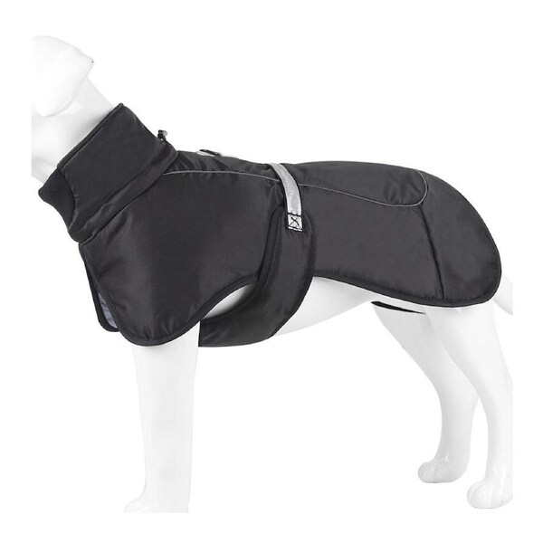 Waterproof Winter Warm Large Dog Clothes Pet Down Jacket Thick Coat Windproof - Black 2XL