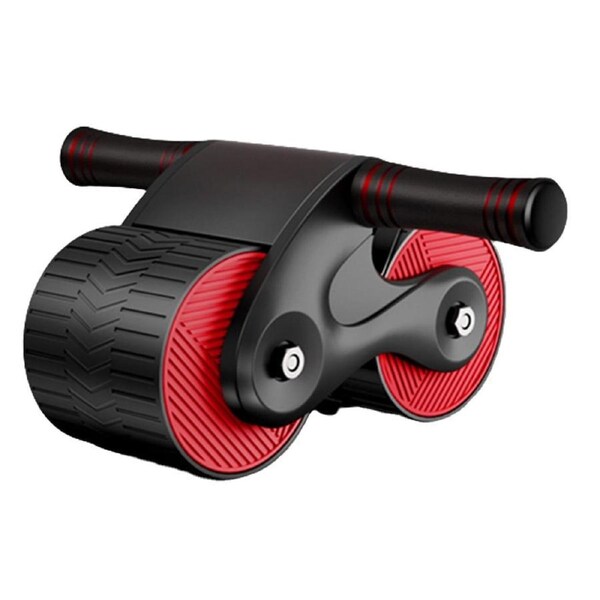 Anti Slip Abdominal Wheel Automatic Rebound Gym AB Roller Training Equipment Red