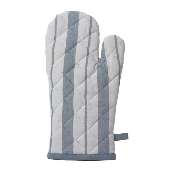 NF Home & Entertaining Essentials French Oven Mitt 16x32cm Striped Blue