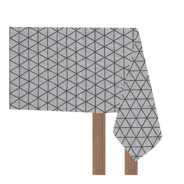 NF Home & Entertaining Essentials Jacquard Table Cloth 150x180cm Woven Blue