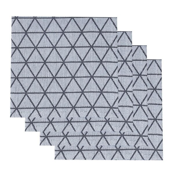 4pc NF Home & Entertaining Essentials Jacquard Napkins 45x45cm Woven Blue