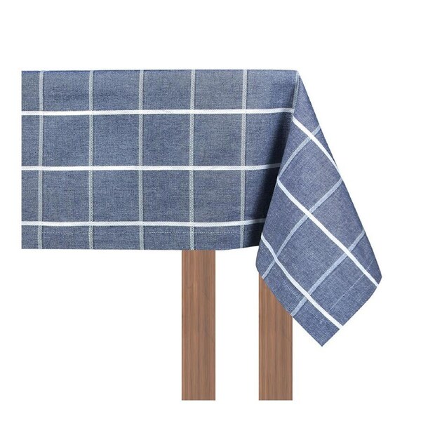 NF Home & Entertaining Essentials Greenland Table Cloth 180x150cm Checked Blue