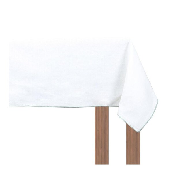 NF Home & Entertaining Essentials Bourdon Table Cloth 250x150cm Solid Sage