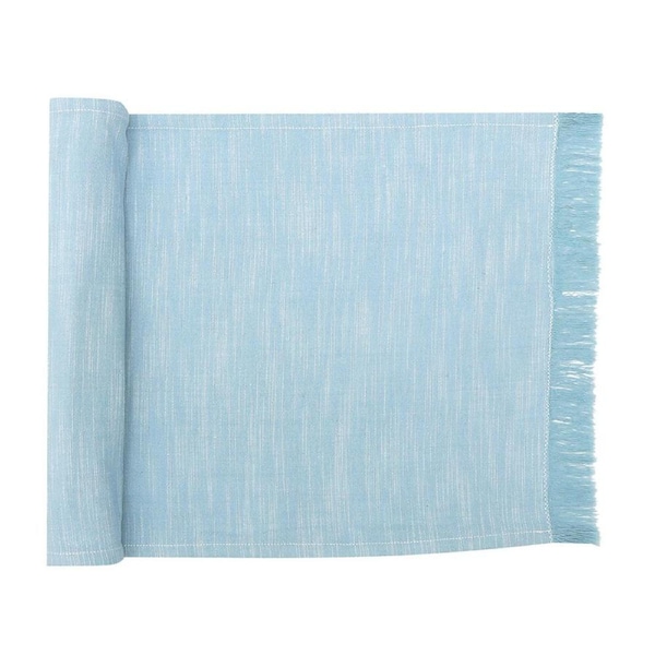 NF Home & Entertaining Essentials Elysian Table Runner 35x180cm Woven Blue