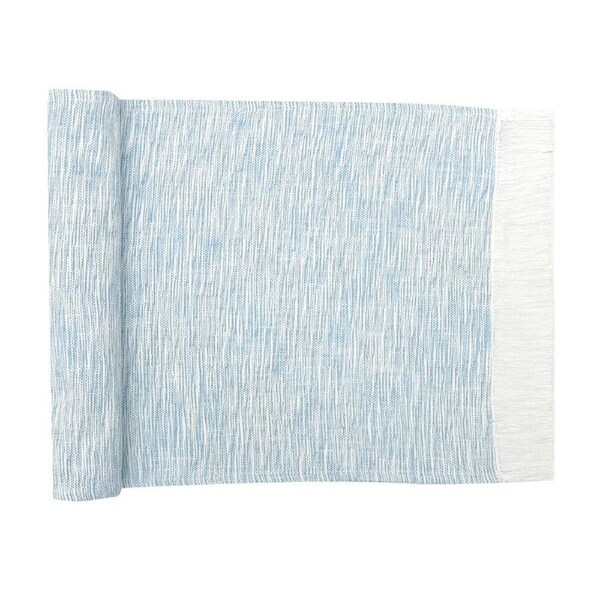 NF Home & Entertaining Essentials Cascade Table Runner 35x180cm Woven Blue