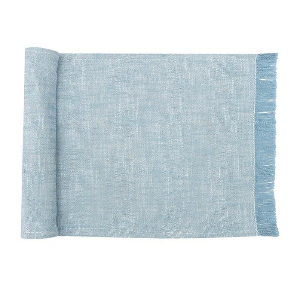 NF Home & Entertaining Essentials Sublime Table Runner 35x250cm Woven Blue