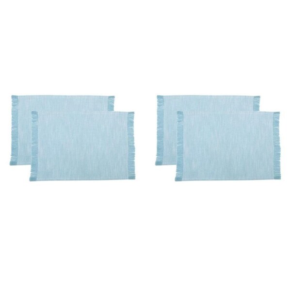 2x 2pc NF Home & Entertaining Essentials Elysian Placemat 33x45cm Solid Blue