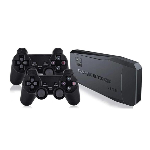 Wireless Retro Game Console Plug Play Video Game Stick 10000 Plus Games 4K HDMI TV 64G