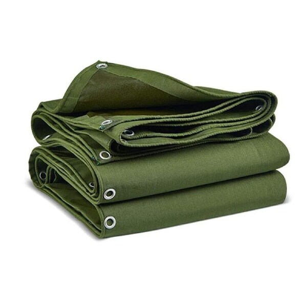Heavy Duty Canvas Tarp Tarpaulin Dustproof Waterproof Sun Blocked 200 x 300cm