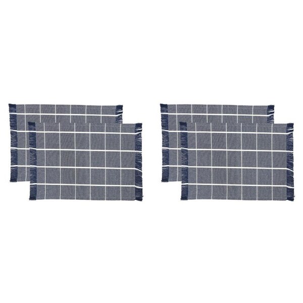 2x 2pc NF Home & Entertaining Essentials Greenland Placemat 33x45cm Solid Blue