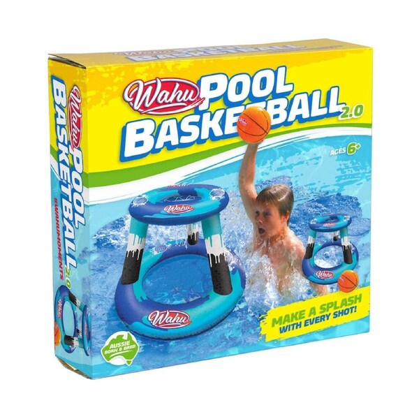 Wahu Pool Basketball 2.0 Set Inflatable Durable Water Resistant Outdoor Toy 6y+
