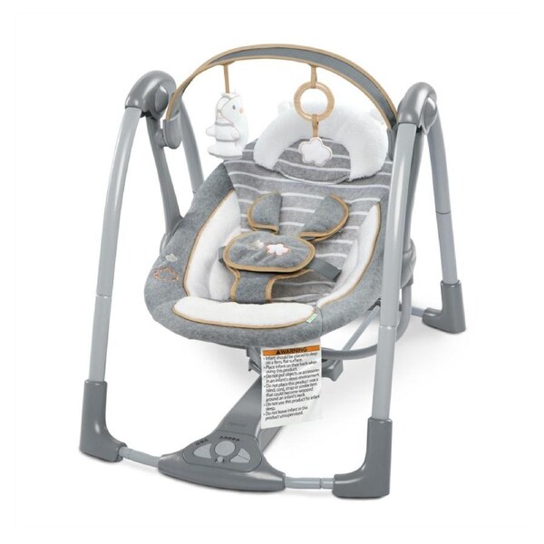 Ingenuity Boutique Collection Deluxe Swing 'n Go Portable Baby 0m+ Bella Teddy
