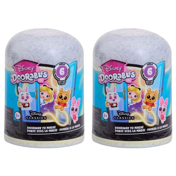 2PK Doorables Disney Collectible Figures Doorway To Magic Toy Display Set 5y+