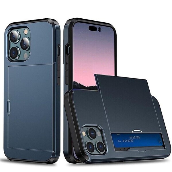 Clear Shockproof Bumper Case Cover For iPhone 15 14 13 12 11 Pro Max XS XR Plus - Dark Blue For Apple iPhone 11