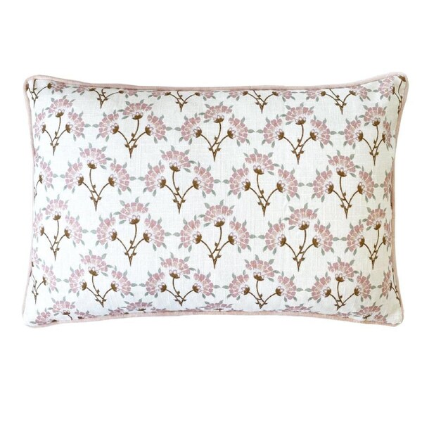 LAURA ASHLEY - LINGTON SPRAY PEONY PINK 40X60CM FILLED CUSHION