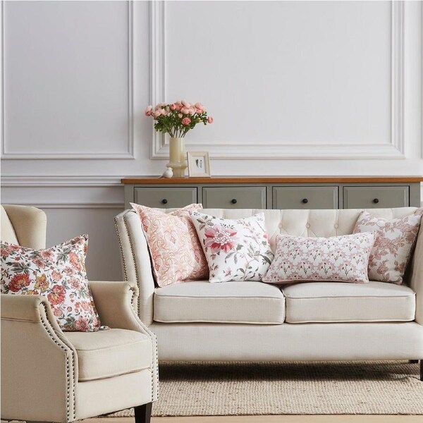 LAURA ASHLEY - BRIDGEFORD PAISLEY PEONY PINK 50X50CM FILLED CUSHION