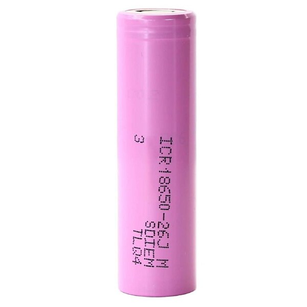 Tavice CR18650-26J 2600mAh 5.2A 3.7V Li-Ion Rechargeable Battery - Flat Top