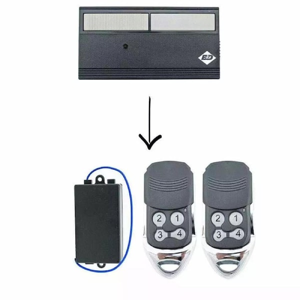 2 pack B&D Controll-A-Door CAD4 27.145MHz Garage Door Receiver & Remote Kit