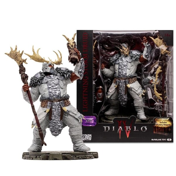 Diablo IV Lightning Storm Druid (Epic) 1:12 Scale Posed Figure