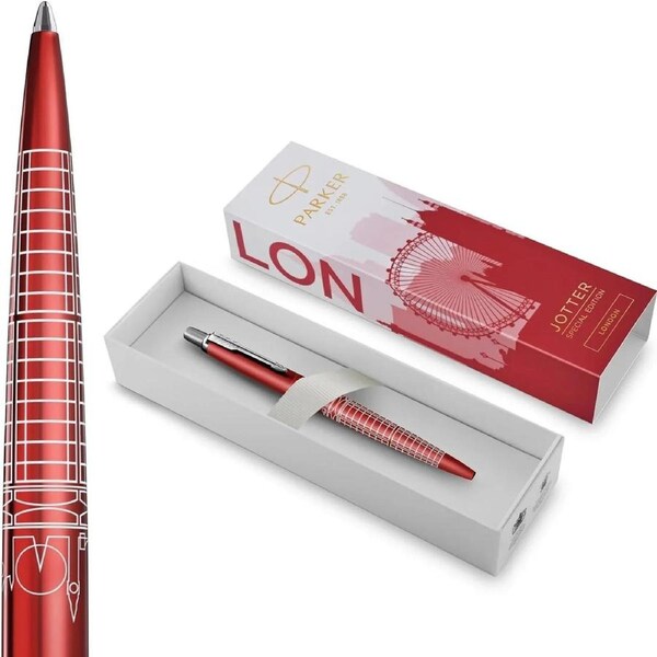 Parker Jotter Special Edition Global Icons Ballpoint Pen London Red Gift Box