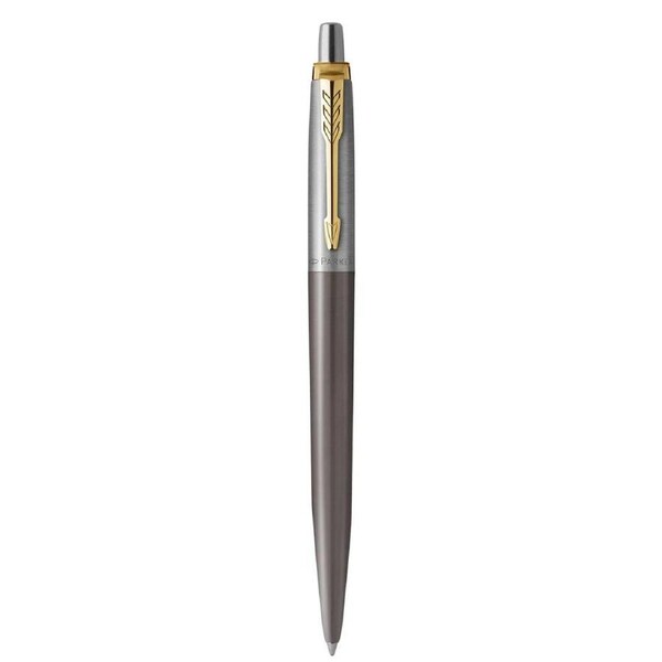 Parker Jotter XL Ballpoint Pen Medium Tip Grey Lacquer Gold Trim Gift Box