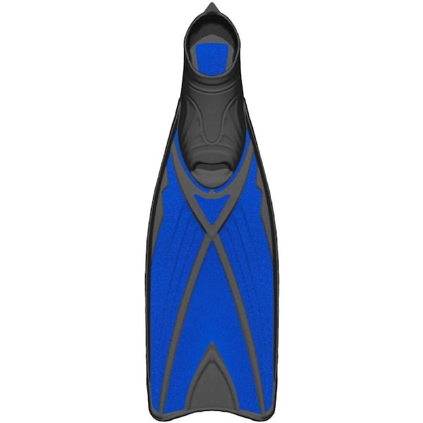 Mirage Unisex Fathom Diving & Snorkelling Dive Fins Small Blue