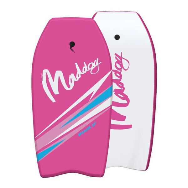Maddog Lightweight Breaker Bodyboard Beach Boogie Board 41" Pink