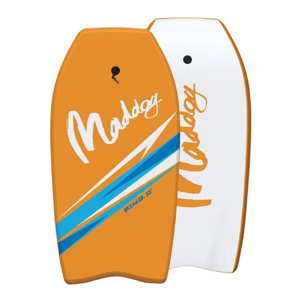 Maddog Lightweight Breaker Bodyboard Beach Boogie Board 44" Orange