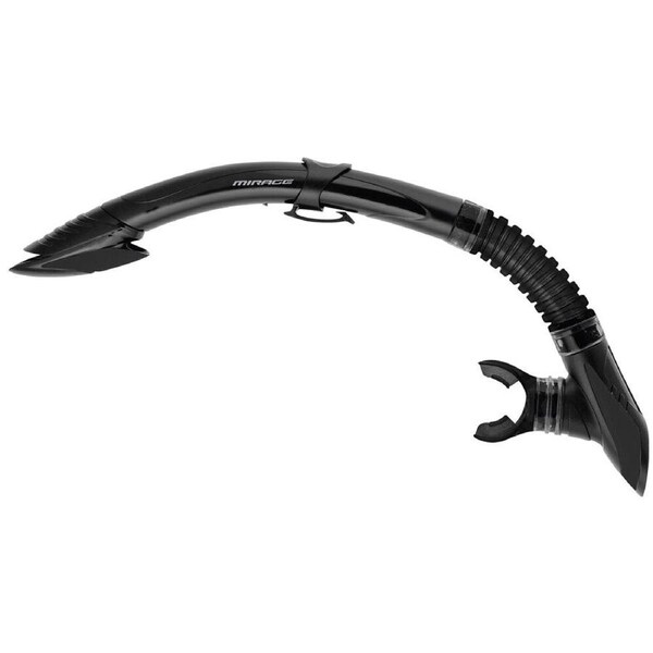 Mirage Diamond Snorkelling/Swimming Snorkel Breathing Tube Black