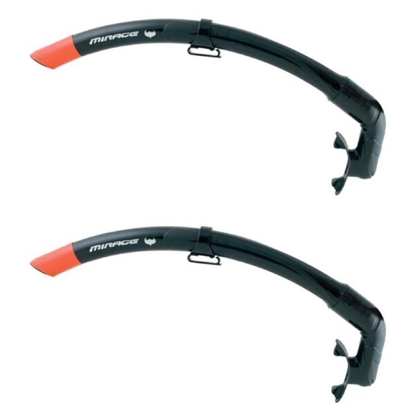 2PK Mirage Spearo Snorkelling/Swimming Snorkel Breathing Tube Black
