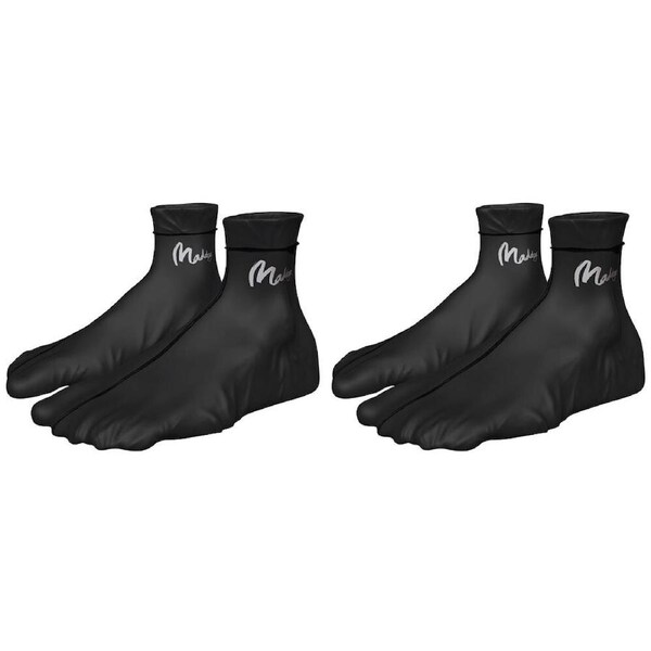 2PK Maddog Unisex Lycra Socks Bodyboarding Accessory Medium Black